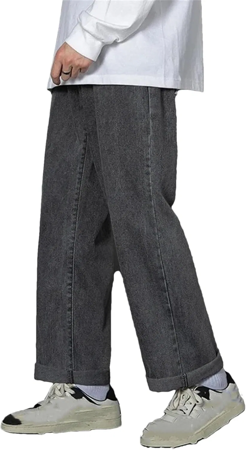 Джинсы широкие прямые Men's Simple, Gray