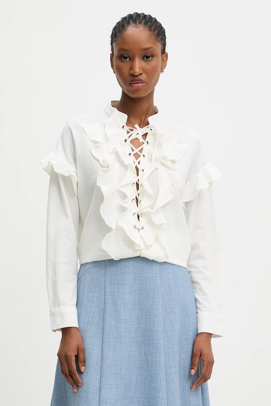 

Хлопковая блузка Answear.Lab, белый