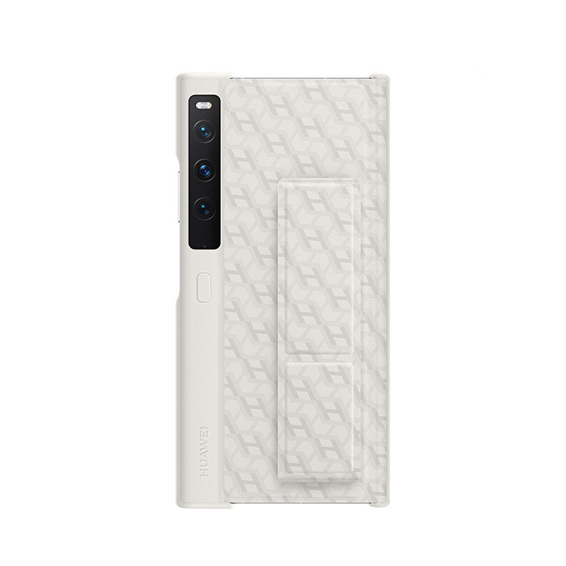 

Чехол для телефона HUAWEI, Stand leather protective shell brocade white