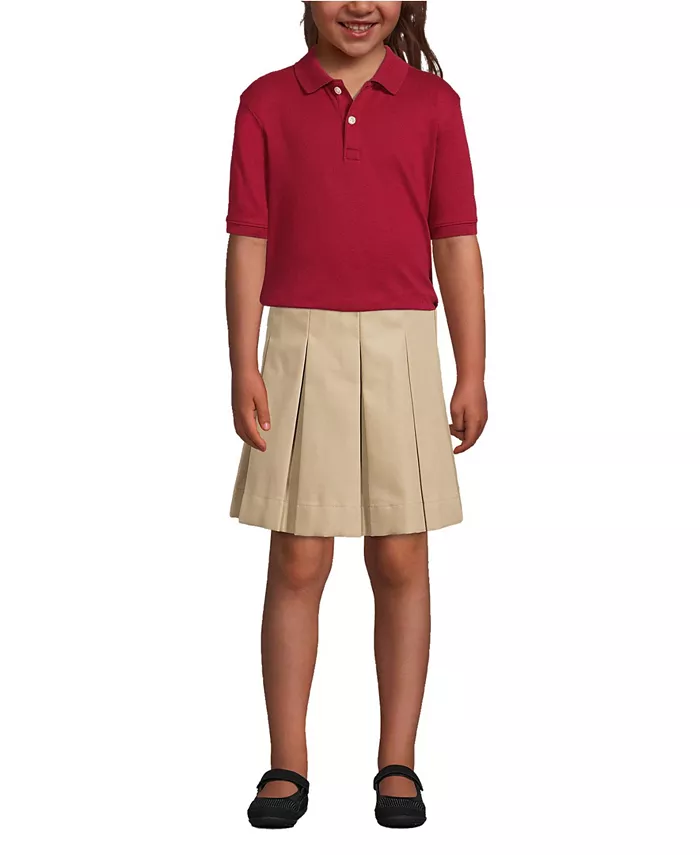 

Мальчиковая поло с коротким рукавом Interlock Lands' End, красный