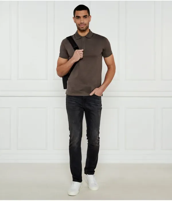 Полюс regular fit Emporio Armani, коричневый — фото 2