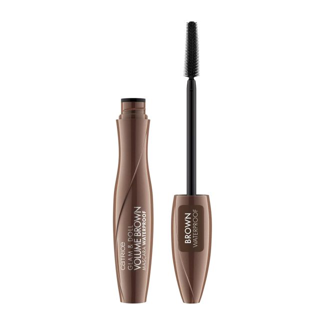 Водостойкая тушь для ресниц Glam & doll volume brown Catrice, 10 мл — фото 2