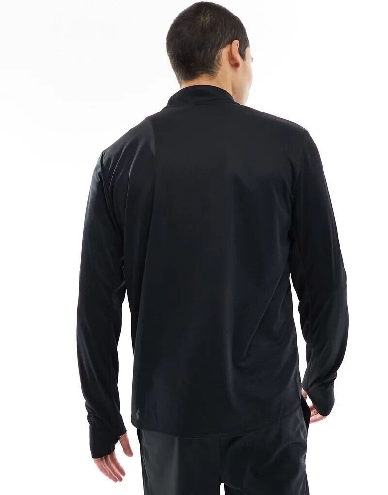 Черная беговая футболка с полумолнией Nike Dri-FIT Pacer — фото 2