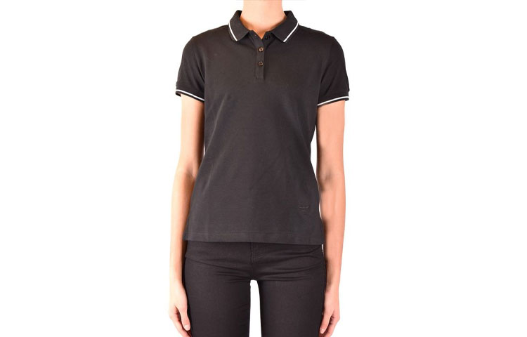 

Женская поло EMPORIO ARMANI, черный