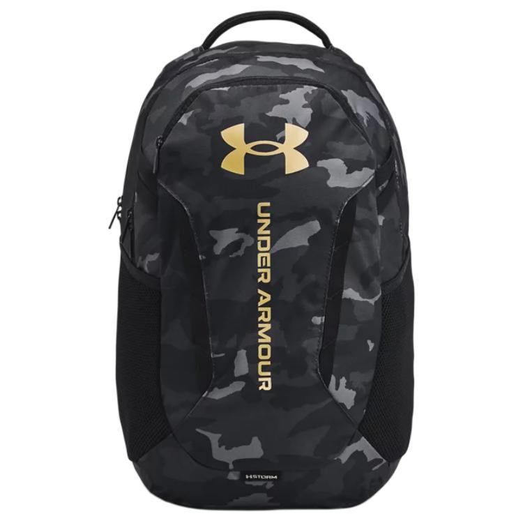 

Under Armour Полиэстеровый рюкзак мужской черный с золотым, Black & Gold