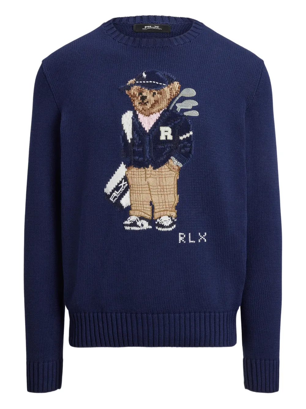 

Свитер с вышивкой Polo Bear RLX Ralph Lauren, синий