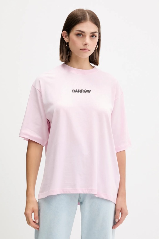 

Хлопковая футболка Barrow, розовый