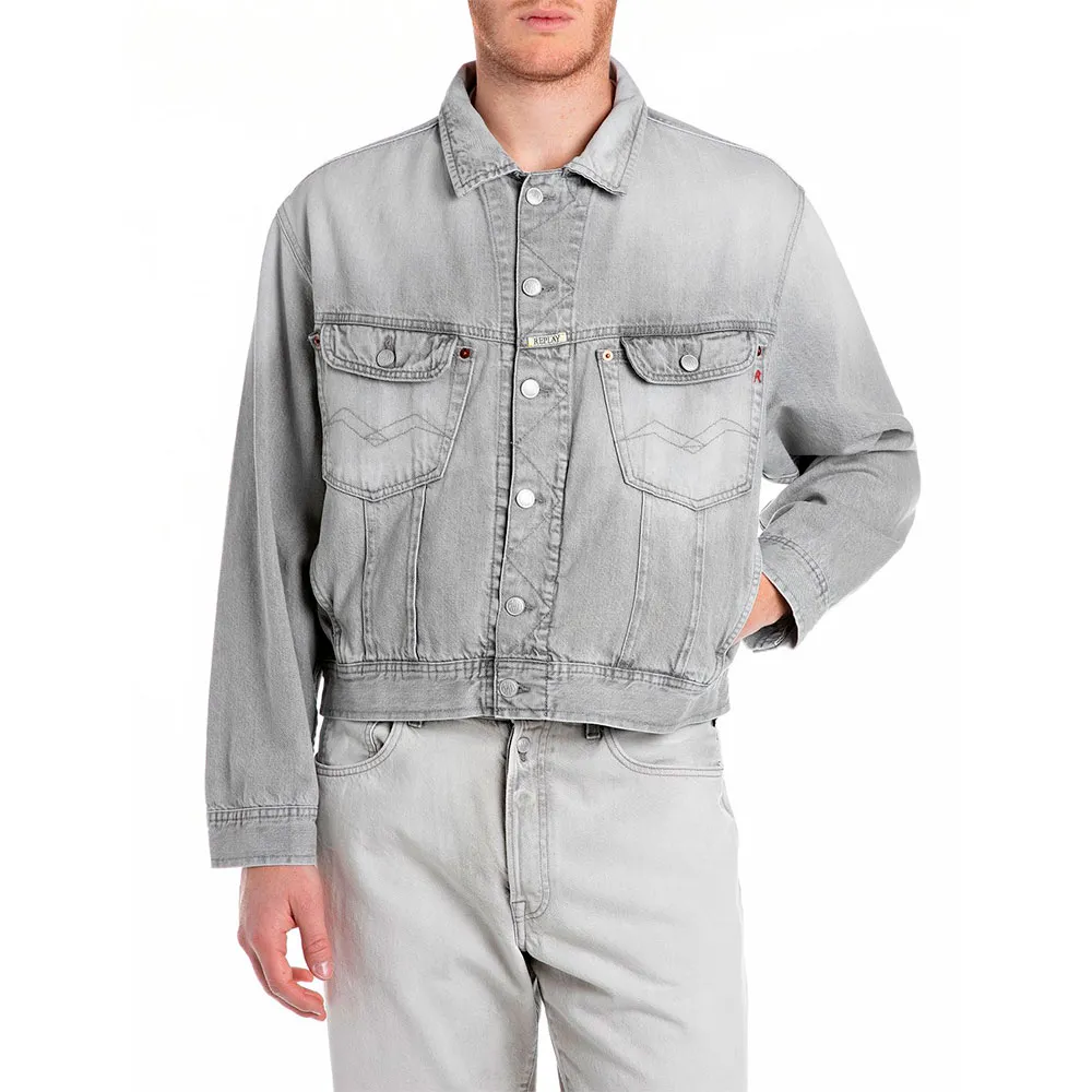 

Куртка Replay M8Z1.000.804802 denim, серый
