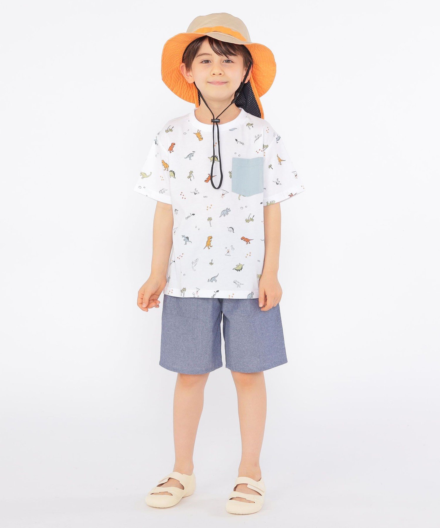 Игорь: 17~21 см / Сандалии Бонди, однотонные Ships Kids, ivory — фото 4