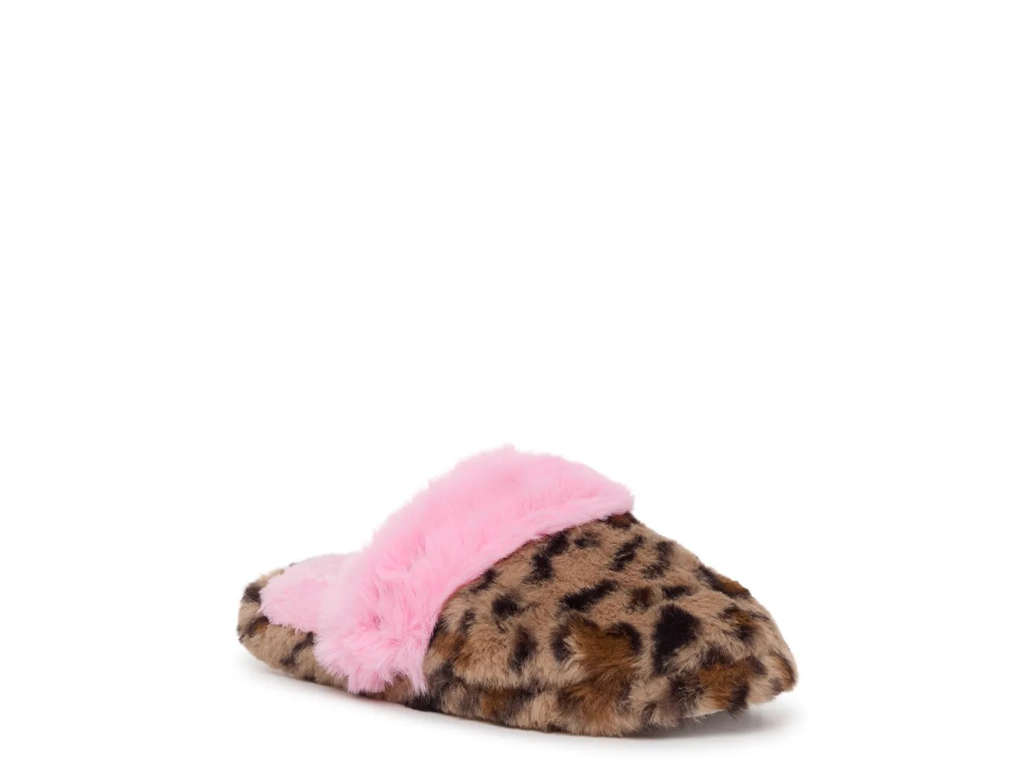 

Тапочки OMG Accessories Leopard Gem Plush Slipper - Kids', коричневый/бежевый леопардовый принт
