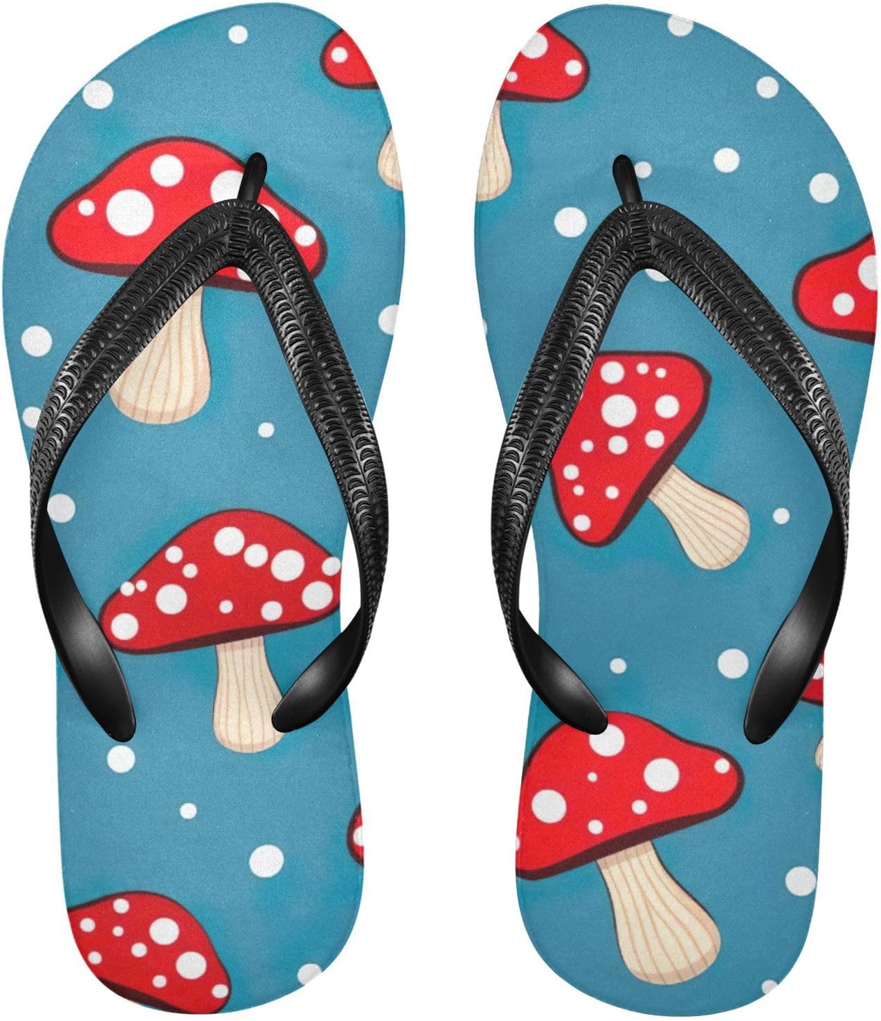 

Шлепанцы «Красный гриб» для пляжа, летние повседневные сандалии для женщин и мужчин, тапочки для душа, размер XS Kfbe