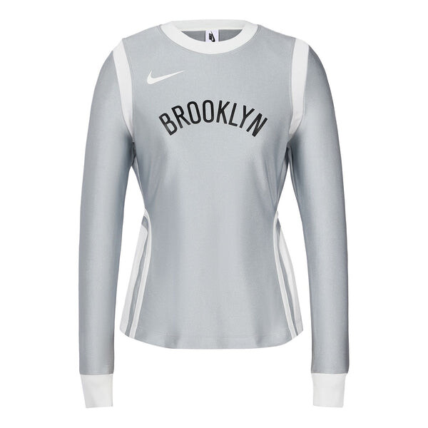 

Свитер (WMNS) Nike x AMBUSH NBA Nets Top 'Light Smoke Grey', цвет silver/multi-color