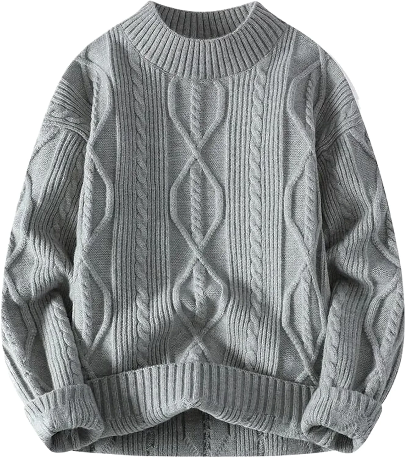 

Осенне-зимний мужской воротник-стойка толстый теплый вязаный свитер WHSZEDZB