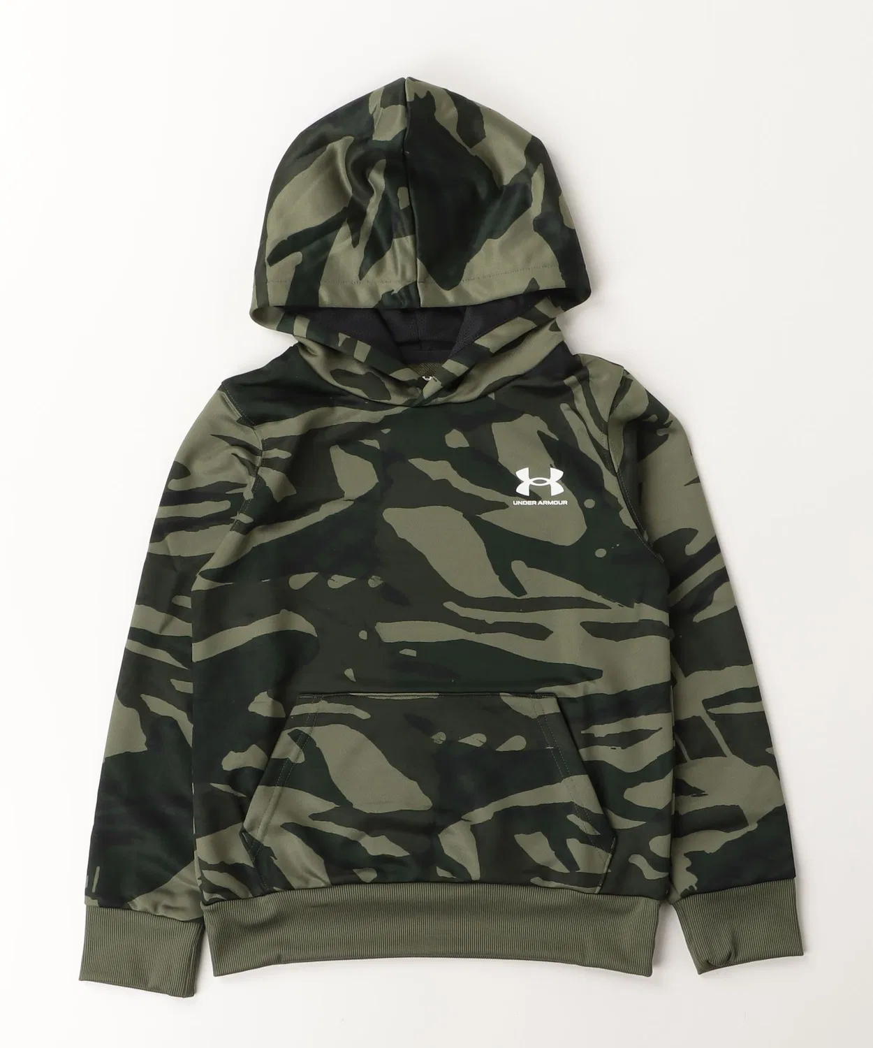 Толстовка Under Armour UA Tech Terry Print с капюшоном, зелёная