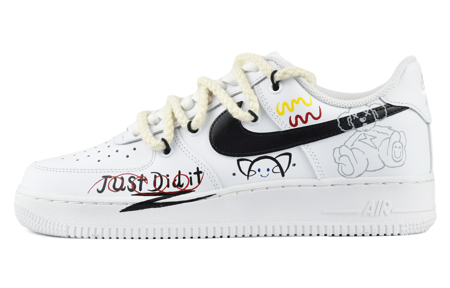 

Кроссовки Nike Air Force 1 Skateboard Shoes Men Low-Top White Black