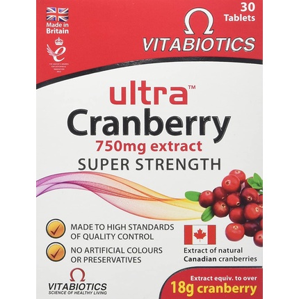 

Ультра Клюква 30 Таблеток Vitabiotics