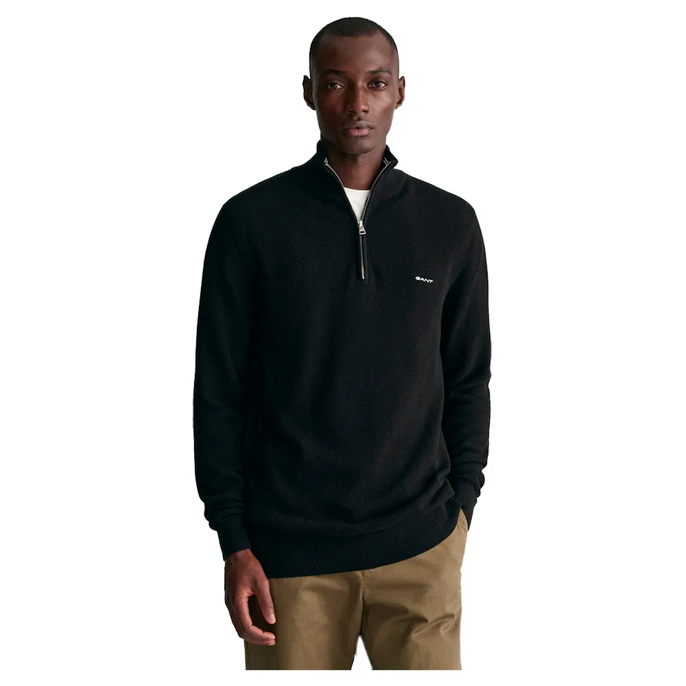 

Свитер Gant 8040523 half zip, черный