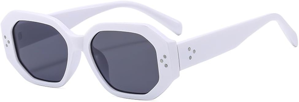 

2027 Винтажные многоугольные солнцезащитные очки для женщин, модные, черепаховая оправа, розовые оттенки, защита от УФ-излучения UV400, мужские солнцезащитные очки с заклепками MTZJH, C4