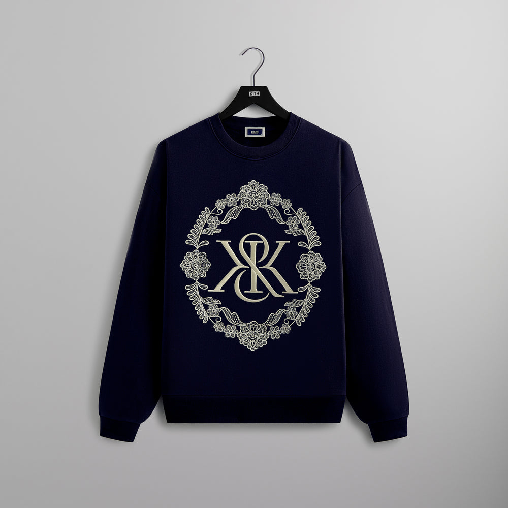 

Толстовка Kith Floral Lace Nelson Crewneck, цвет Abyss