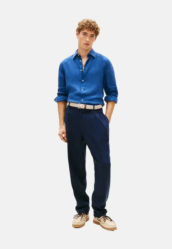 Футболка Tommy Hilfiger Pigment dyedli soli shirt, синий джинсовый — фото 2