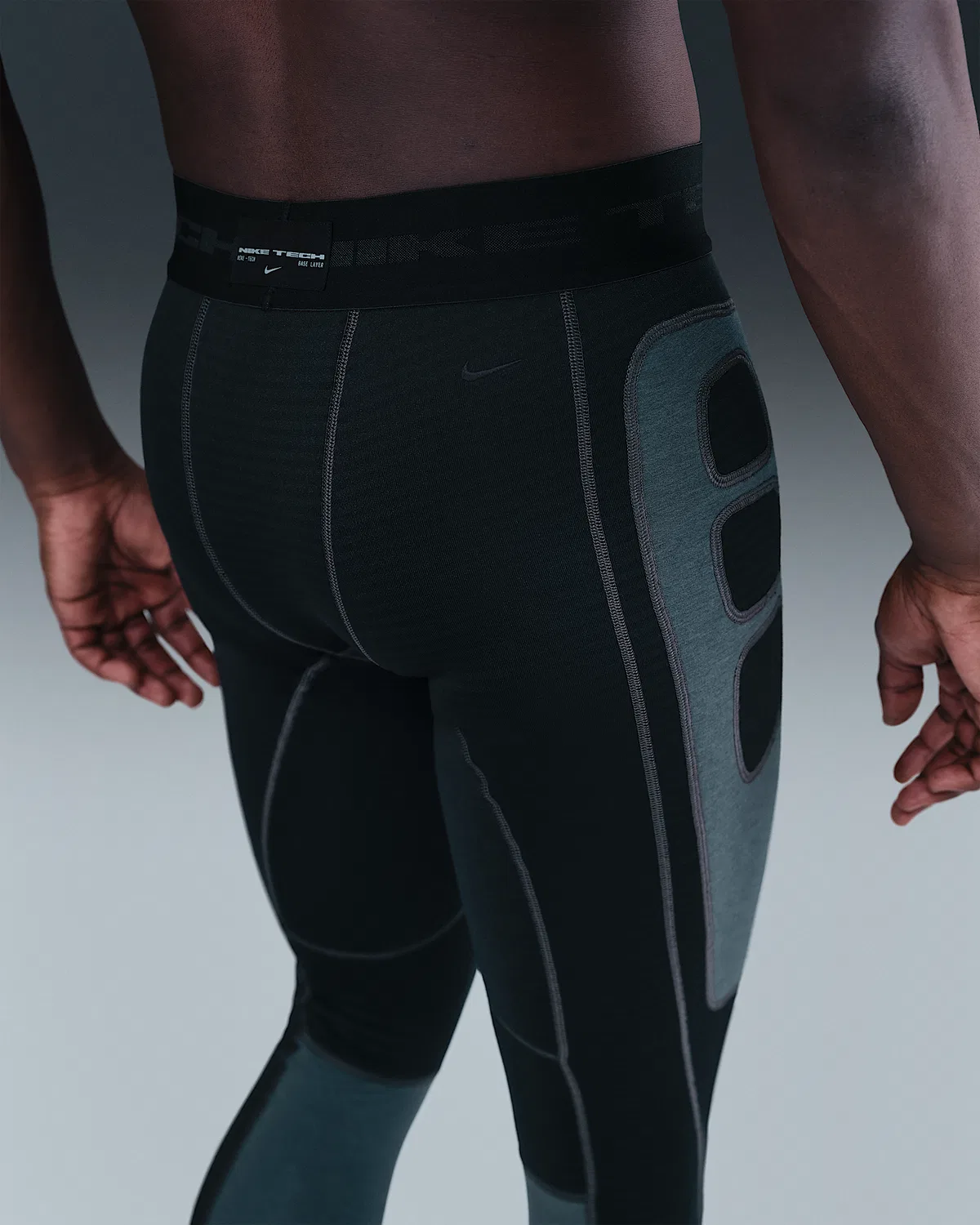 Мужские термотайтсы Nike Tech Therma-FIT, Black/Anthracite/Anthracite/Black — фото 3
