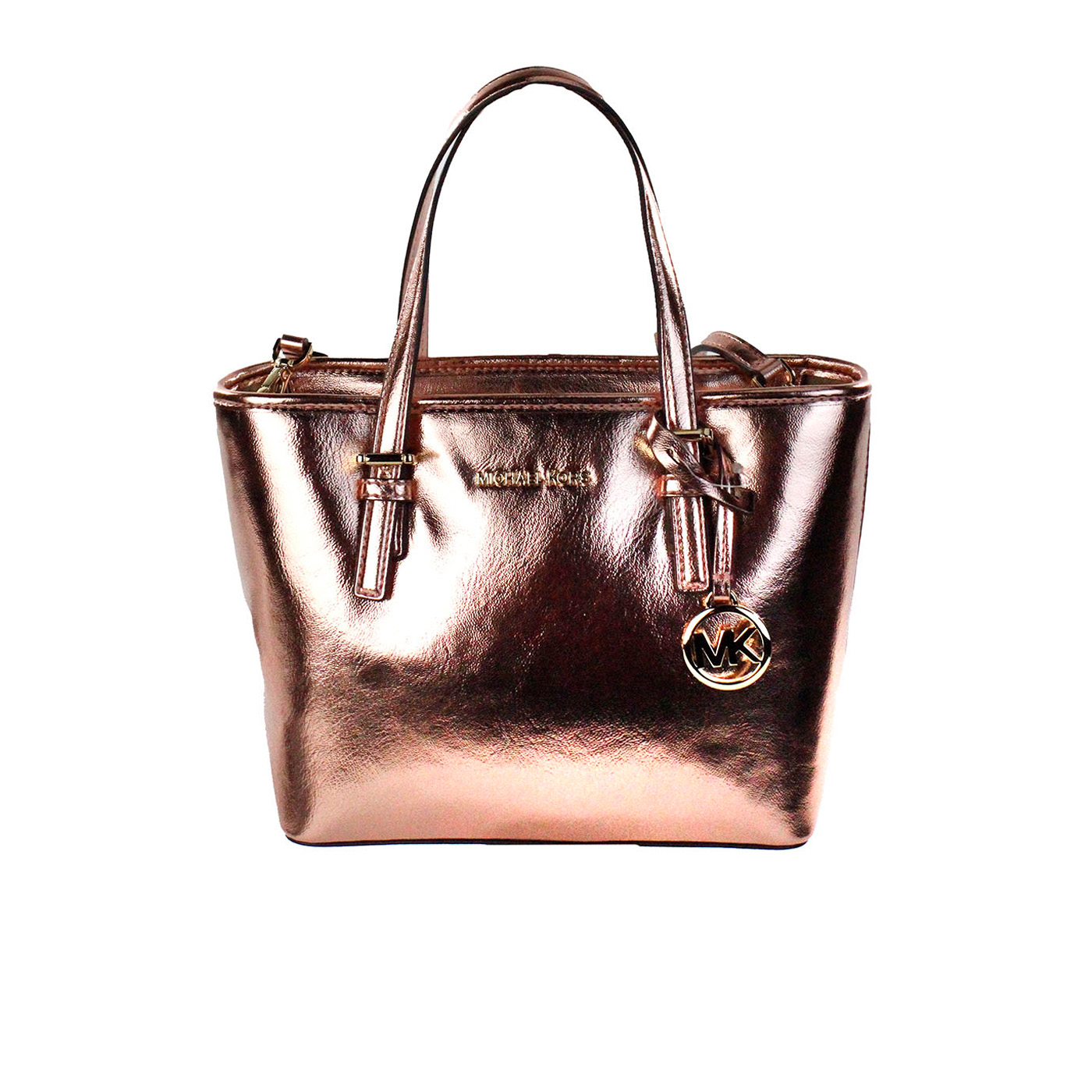 

Jet Set Primrose Metallic XS Carryall Top Zip Tote Bag Кошелек Michael Kors