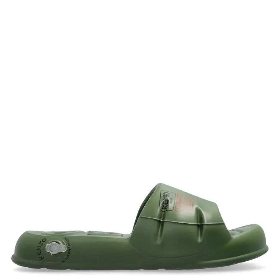 Мюли Kenzo с тисненым логотипом Splash, хаки
