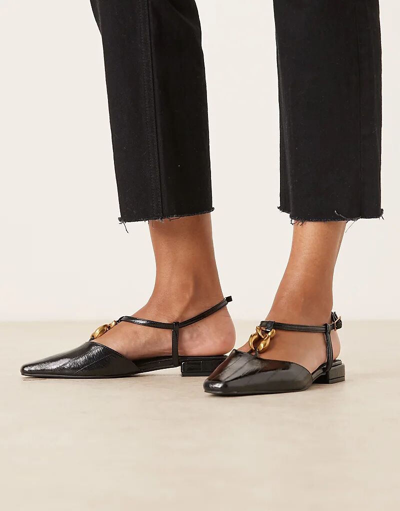 Туфли Lockhart с открытой пяткой и отделкой в виде клинка на носке ASOS DESIGN, черные