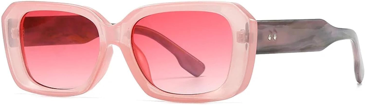 

Модные солнцезащитные очки Polygon для женщин в стиле ретро, ​​конфетные цвета, прозрачный градиент, защита от УФ-излучения UV400. Мужские солнцезащитные очки Polygon HHZZYVY, Pink Pink Gradient