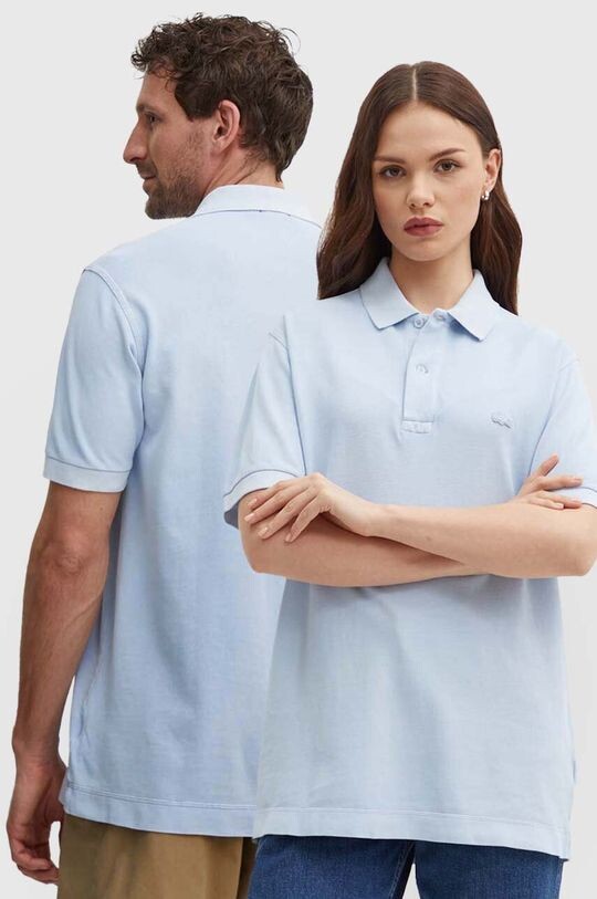 

Хлопковое поло Lacoste, синий