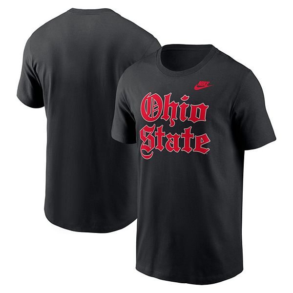 

Мужская черная футболка ohio state buckeyes old english Nike