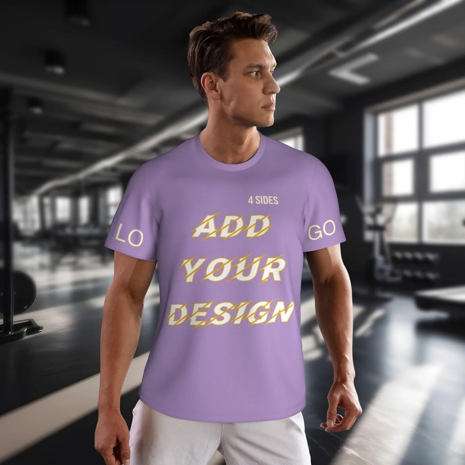 Футболка мужская Custom T Shirts с принтом на 4 сторонах — фото 2