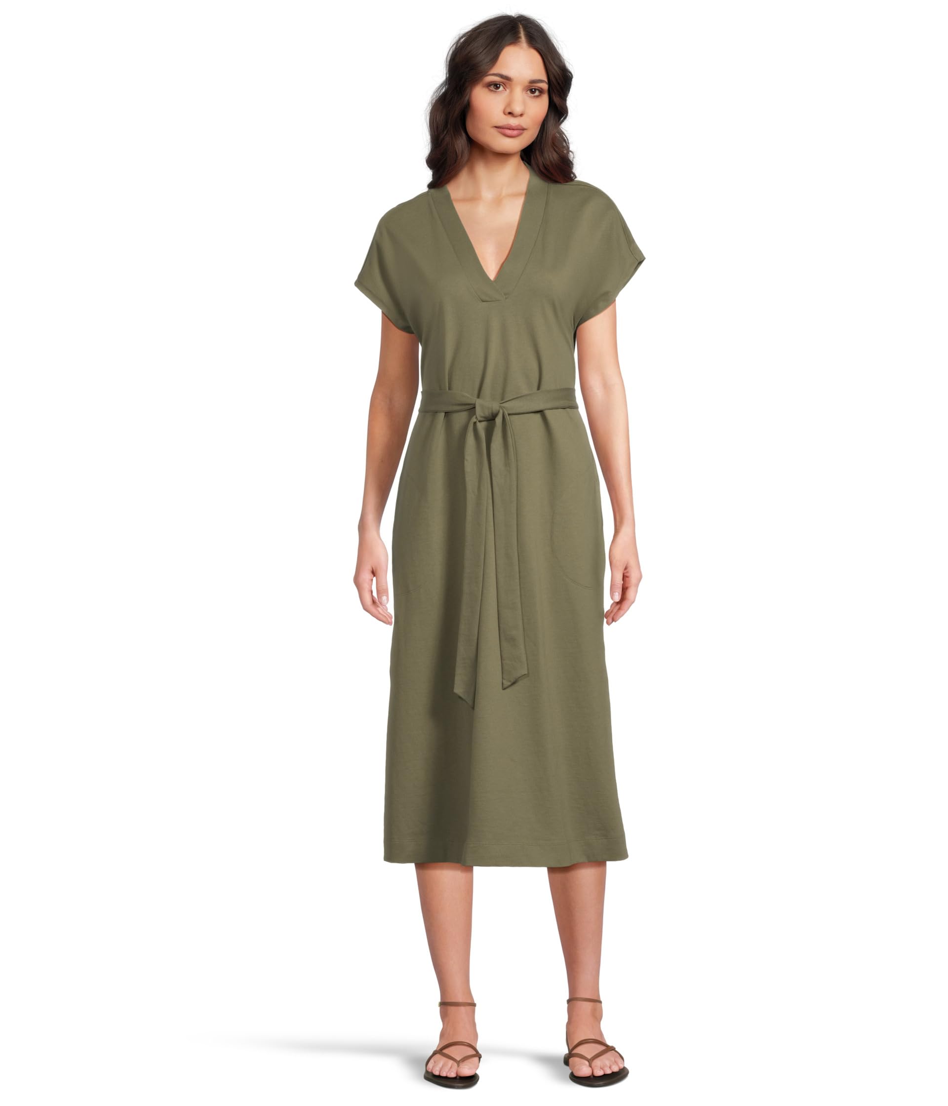

Платье Tommy Bahama Islandscape Jersey Midi Dress, цвет Dark Fern