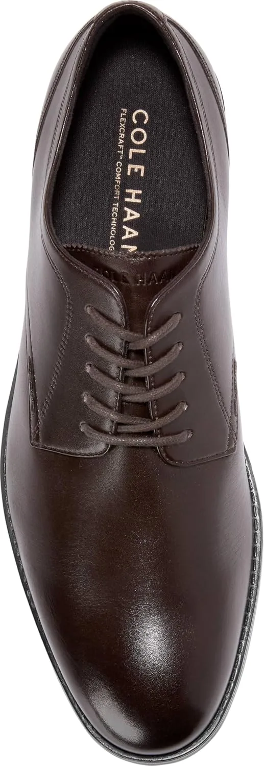 Мужские туфли Cole Haan Newmark Grand Plain Toe Oxford, черный/шоколадный — фото 3