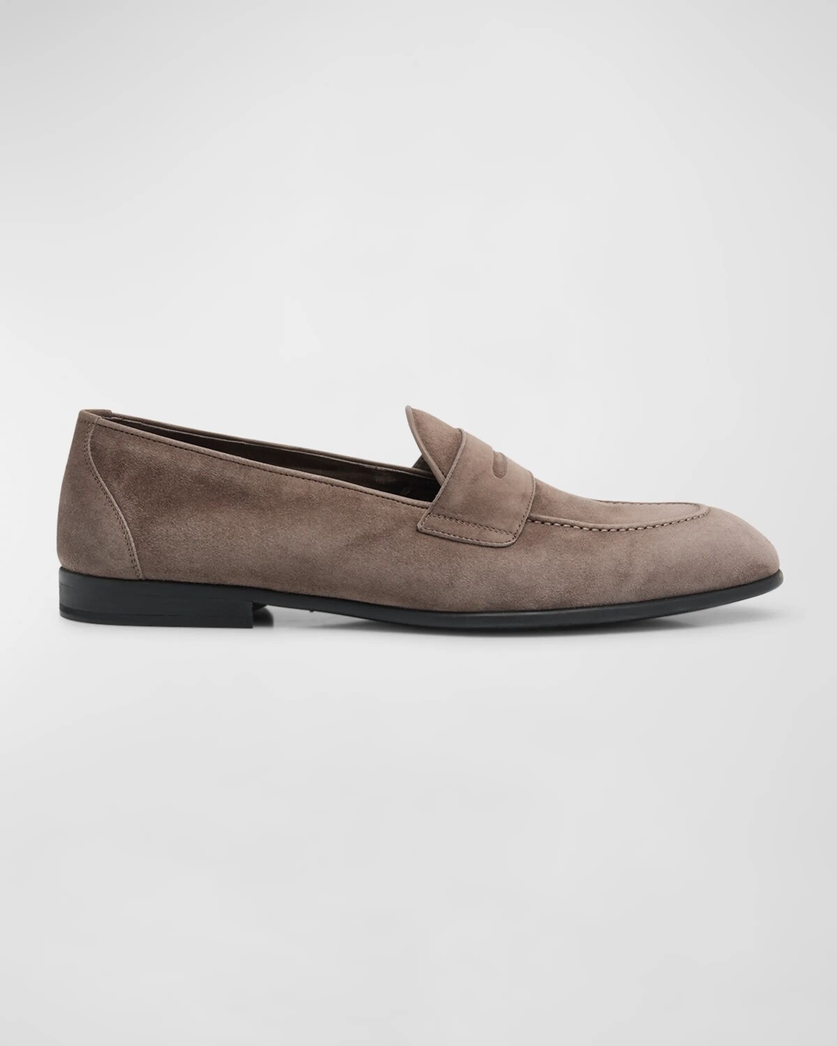 

Мужские замшевые лоферы York Brioni, цвет Zinc
