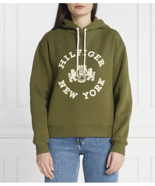 

Толстовка Regular fit Tommy Hilfiger, зеленый