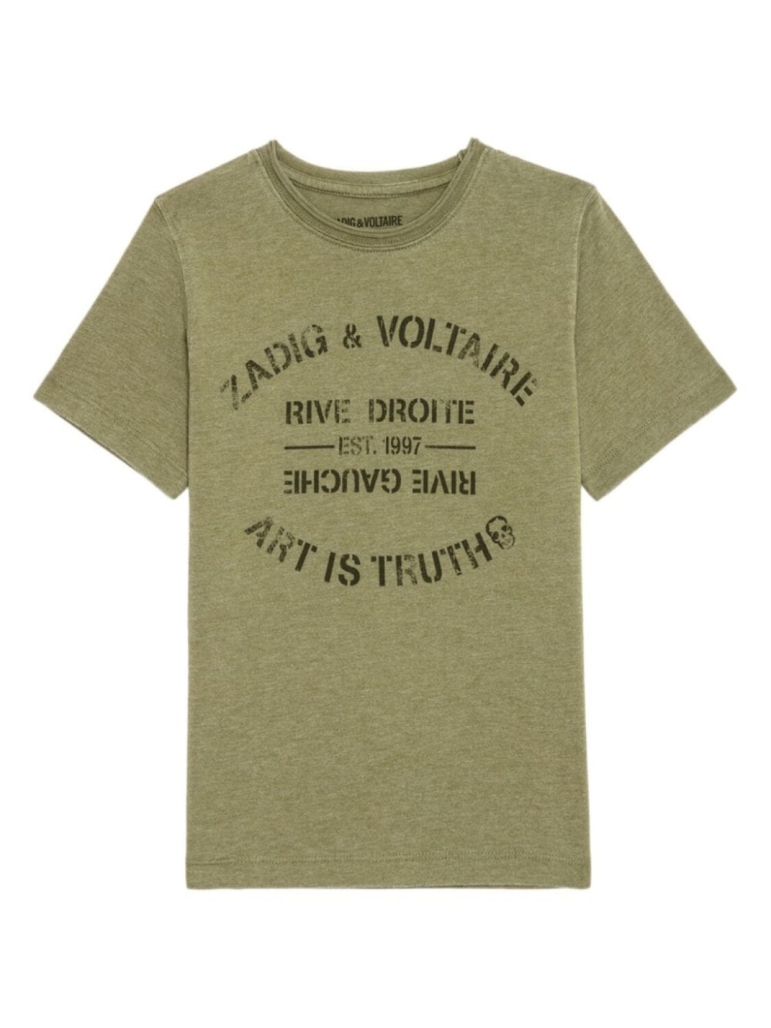 

Zadig & Voltaire Kids футболка с логотипом, зеленый