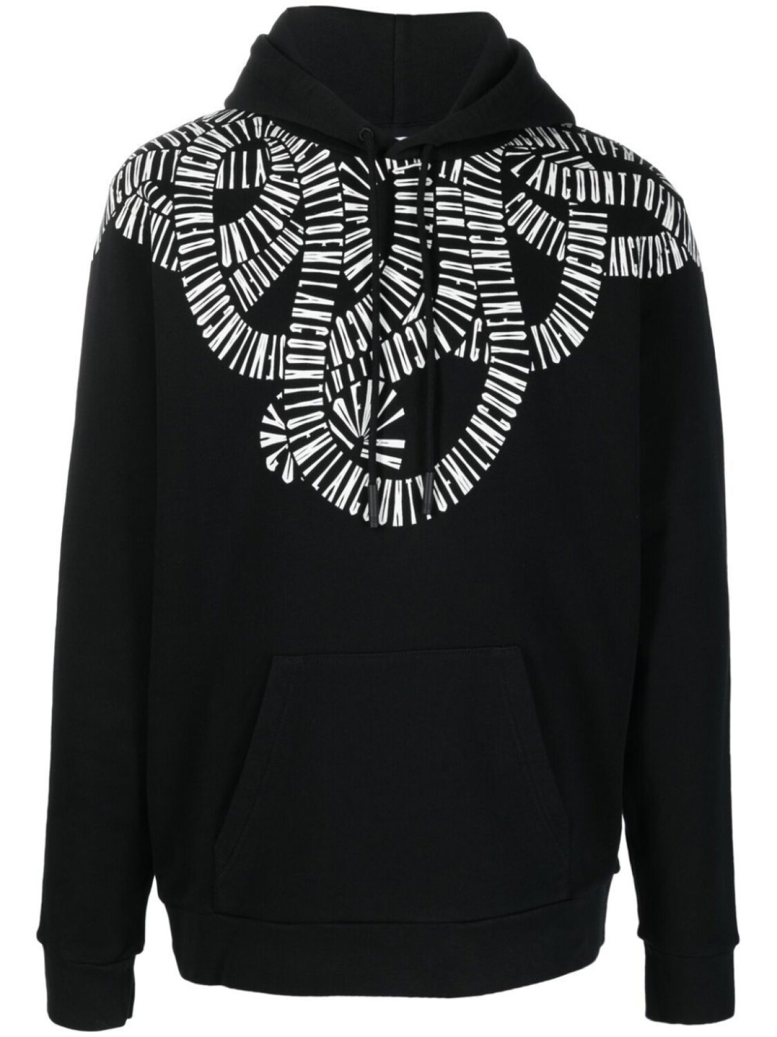 

Marcelo Burlon County of Milan худи из органического хлопка с логотипом, черный