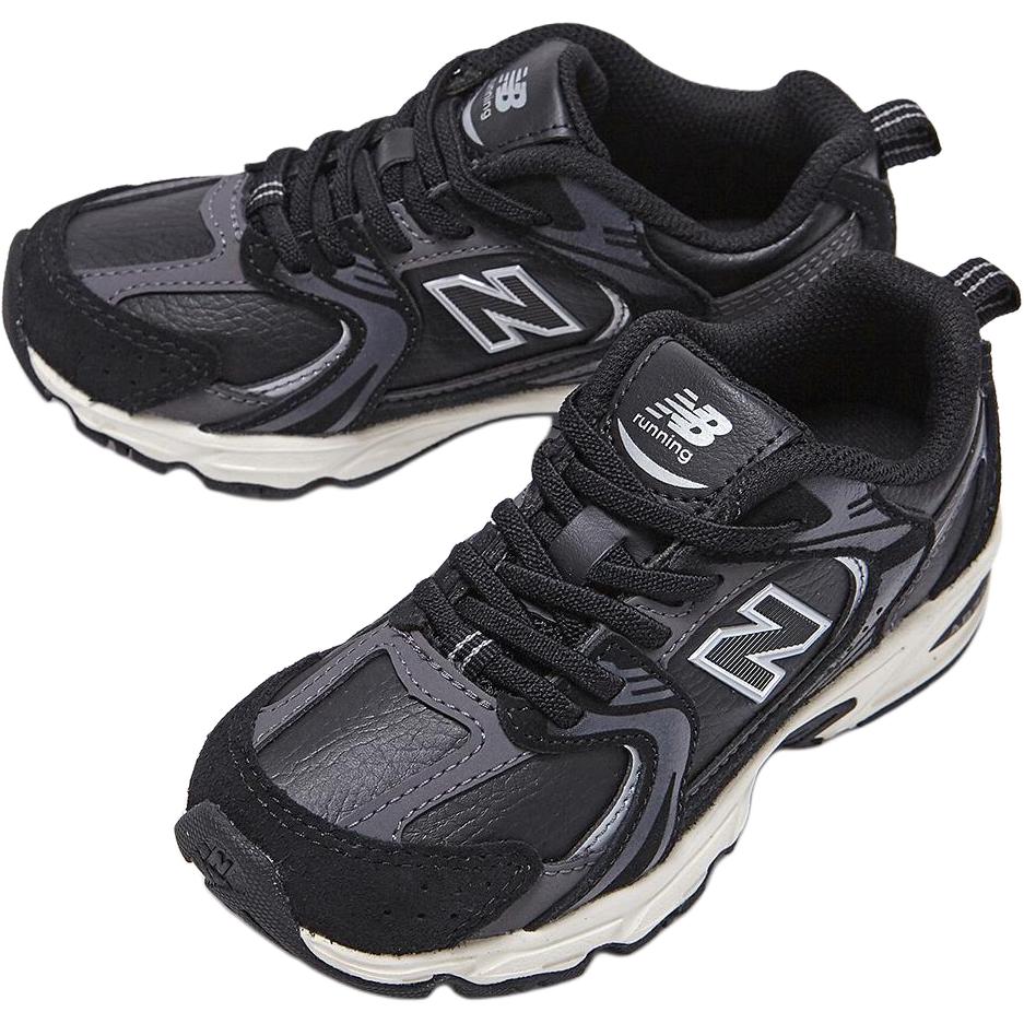 New Balance NB 530 амортизирующие, износостойкие низкие детские повседневные кроссовки black kids' — фото 4