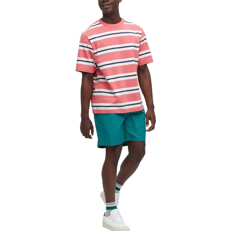 Футболка мужская Uniqlo персиково-розовая — фото 2