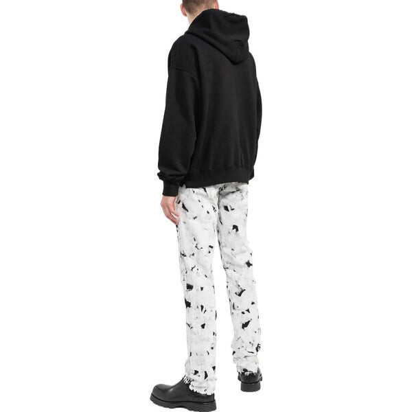 Толстовка Men's OFF-WHITE FW22 Alphabet Logo Printing Hooded Long Sleeves Loose Fit Black, черный — фото 4