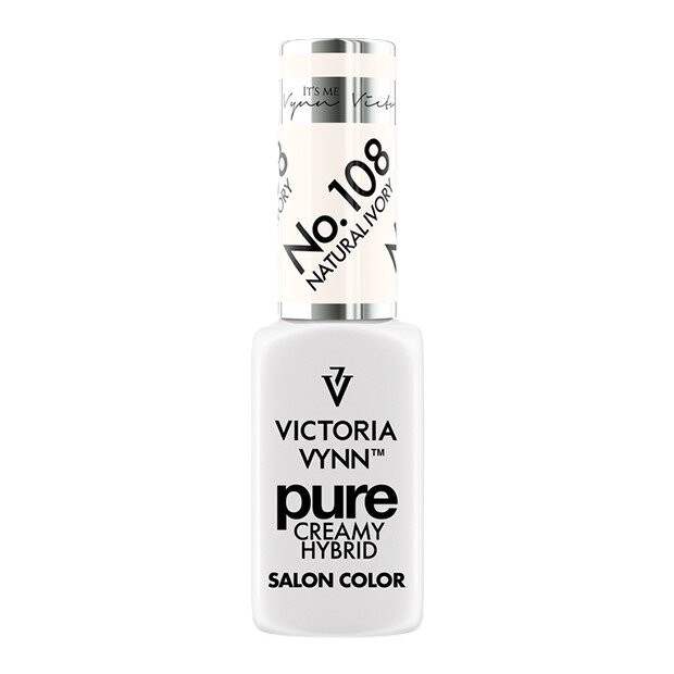 

Victoria Vynn Pure Creamy Hybrid 108 Гибридный лак для ногтей Natural Ivory, 8 мл