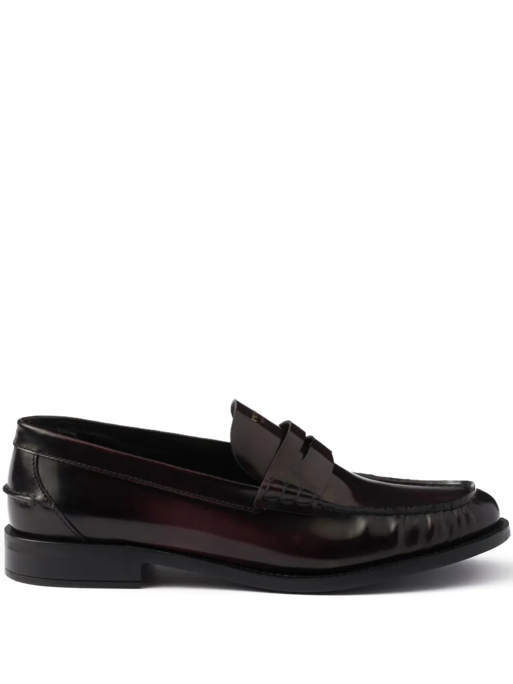 Кожаные лоферы Prada, красный