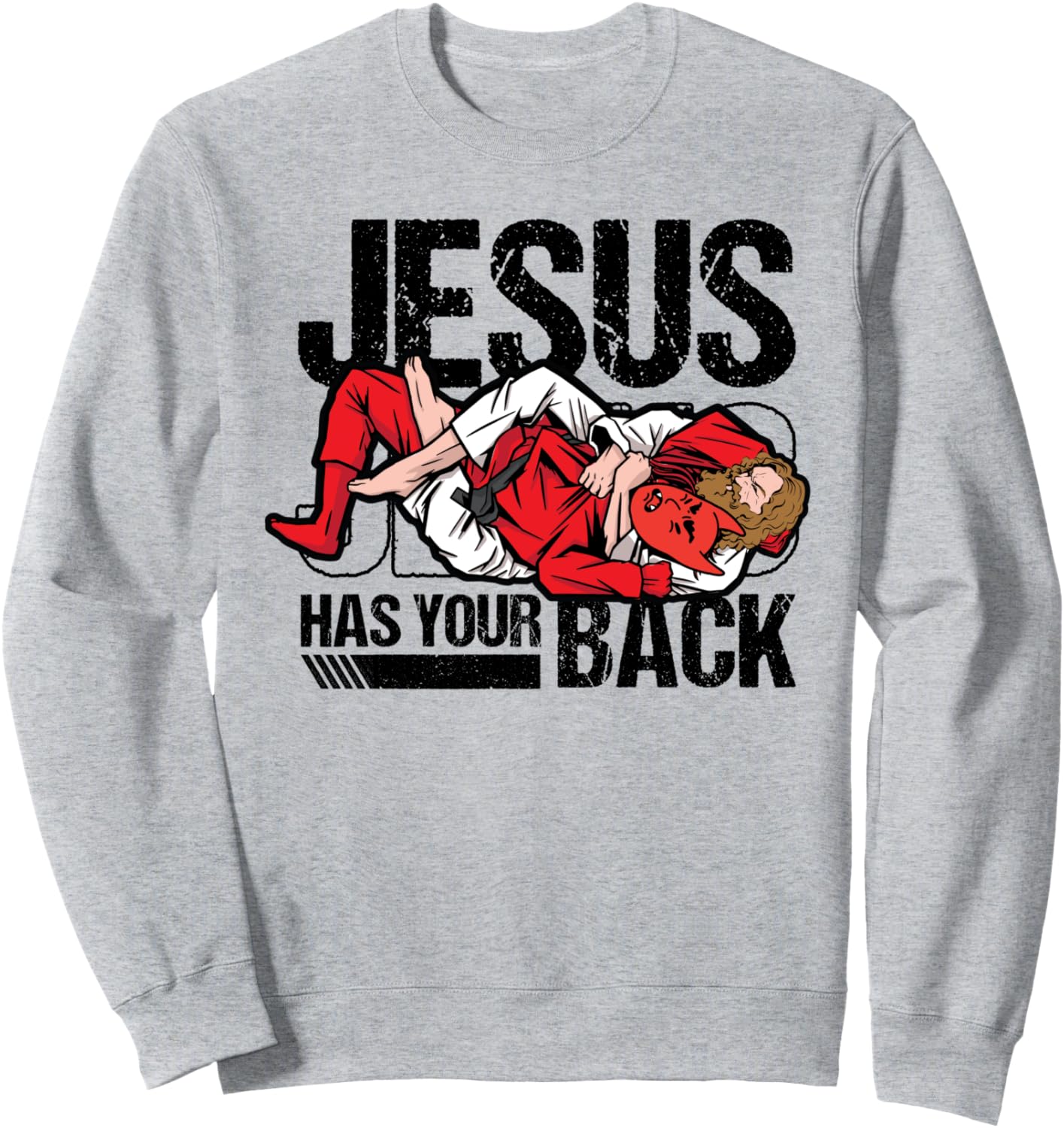 

Забавная христианская толстовка для бразильского джиу-джитсу Иисус тебя поддержит, синяя Ingenius Fighter Shirts & Gifts, Синий, Забавная христианская толстовка для бразильского джиу-джитсу Иисус тебя поддержит, синяя Ingenius Fighter Shirts & Gifts