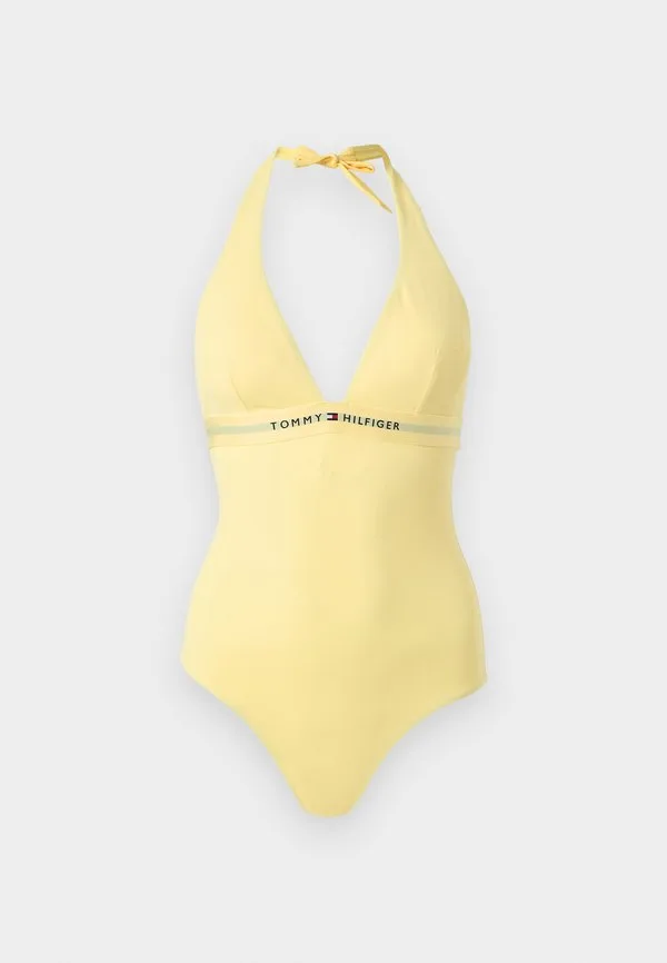 Купальник с оригинальным логотипом и завязками на шее Tommy Hilfiger, Citronella