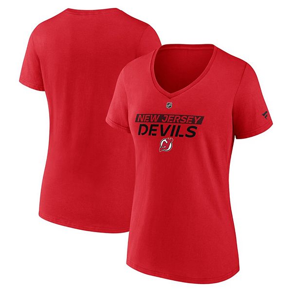

Женская красная футболка New Jersey Devils Authentic Pro Core Primary V-neck Fanatics, Красный, Женская красная футболка New Jersey Devils Authentic Pro Core Primary V-neck Fanatics