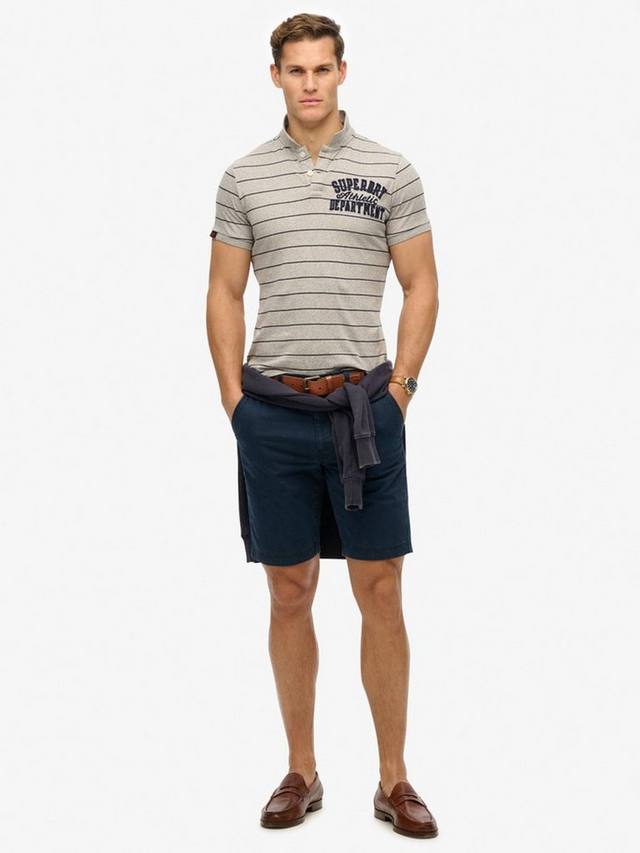 

Винтажная хлопковая поло футболка в спортивном стиле Superdry, Grey