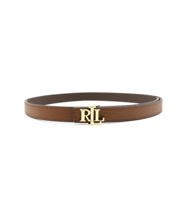 

Ремень кожаный Lauren Ralph Lauren, коричневый / золотой