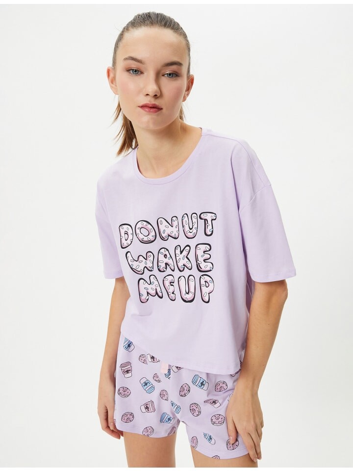 

Пижама KOTON 2tlg Outfit, цвет lila gemustert