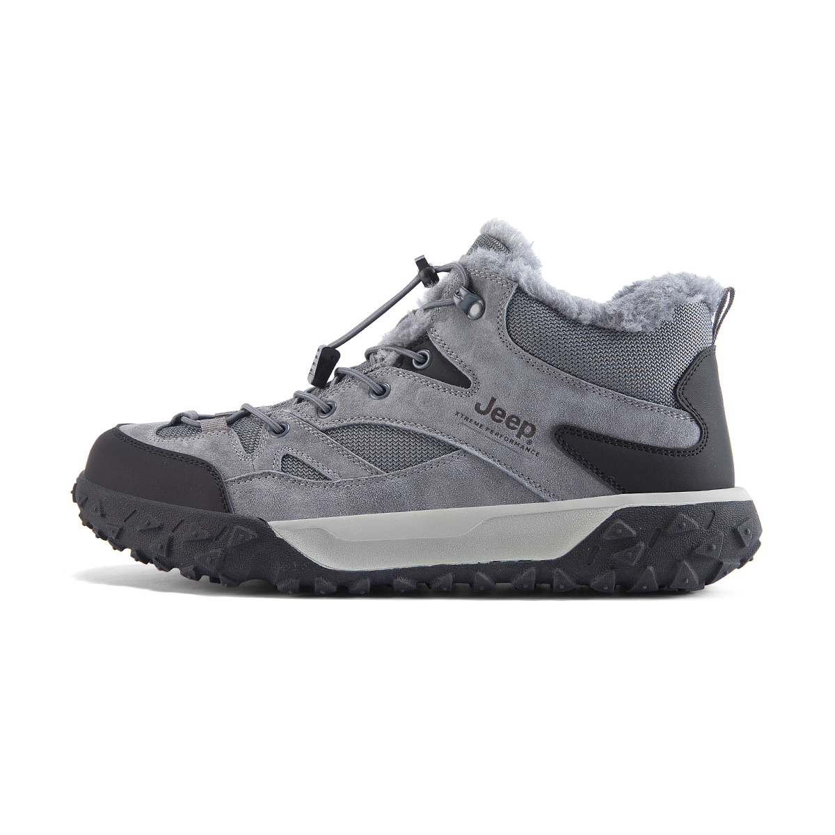 

Jeep Мужские высокие походные ботинки серые [с флисовой подкладкой], цвет Gray[Fleece-Lined]